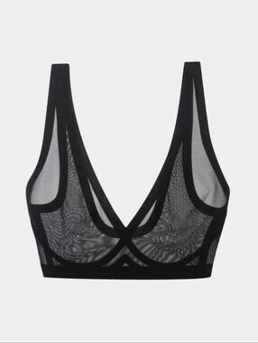 EBY Sheer Black Bralette